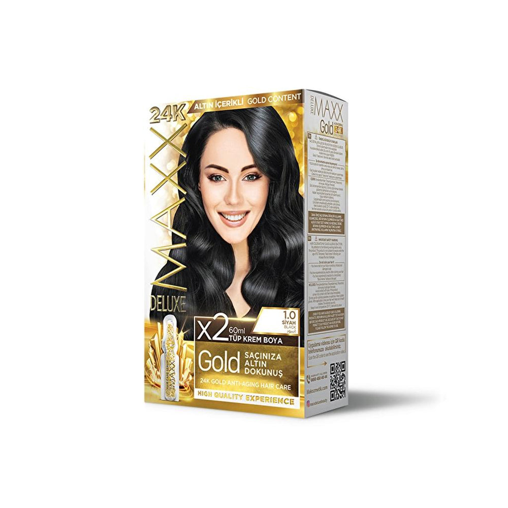 Maxx Deluxe Golden Beauty Hair Color 1.0 Black