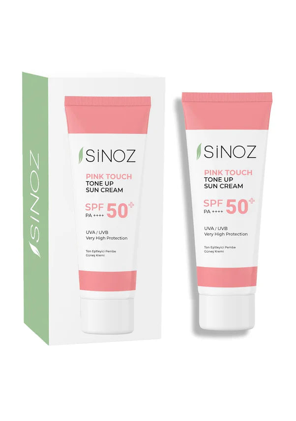 Sinoz Spf 50+ Pink Touch Tone Equalizing Pink Face Sunscreen Pa++++ 50ml