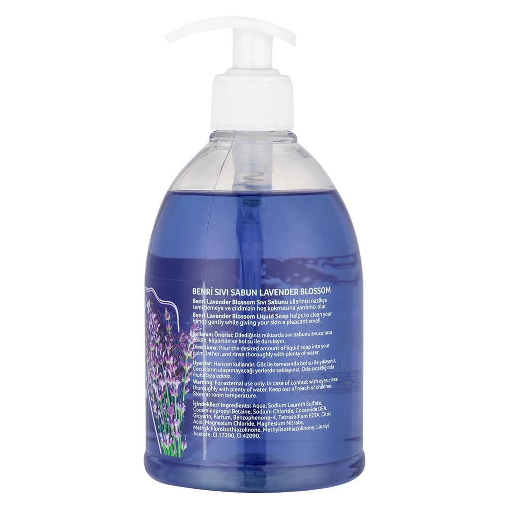 Benri Lavender Blossom Liquid Hand Soap Soothing Clean 475 ml