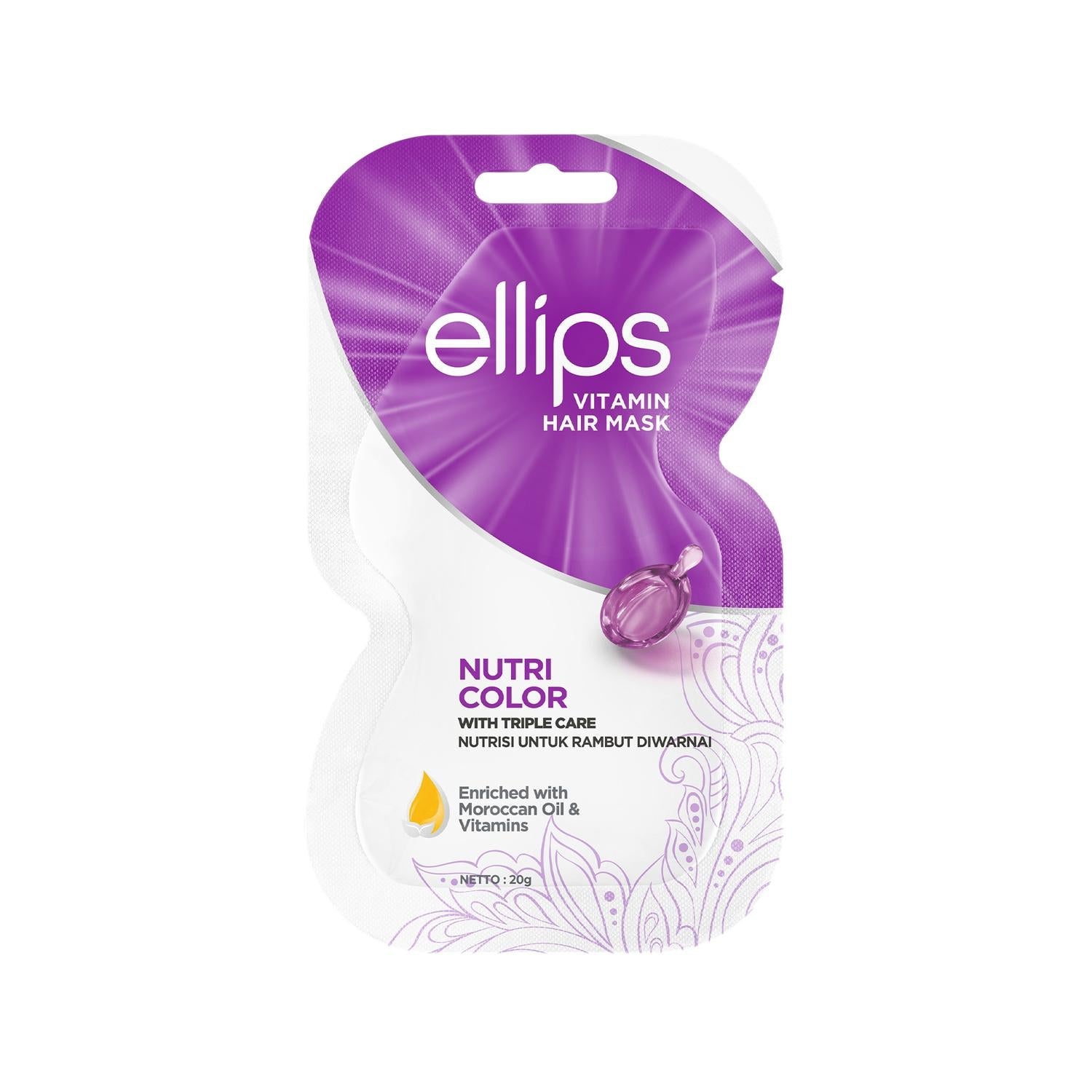 Ellips Nutri Color Vitamin Hair Mask for Color-Treated Hair 20g