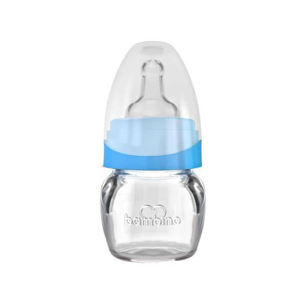 Bambino Minik Baby Bottle for Newborns 0+ Months - Blue, Portable & Easy to Use - Baby Care