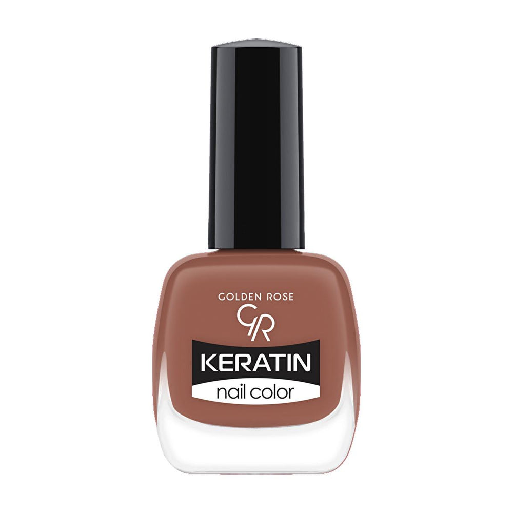 Golden Rose Keratin Nail Polish - Long-Lasting Color & Nourishing Care for Healthy Nails - Nail Polish