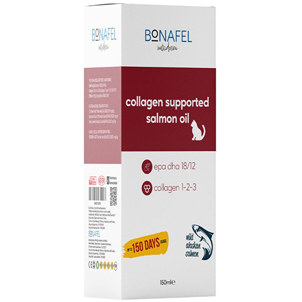 Bonafel Omega-3 Pet Supplement Oil for Cats and Dogs - 5.07 fl oz, Rich in Alaska Salmon Oil, Collagen, Vitamin C & - view 4