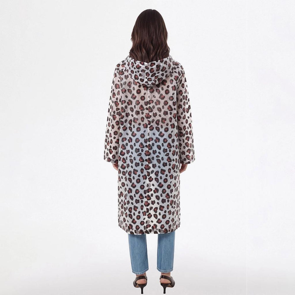 Eklips Leopard Print Women's Raincoat - Waterproof Rain Jacket