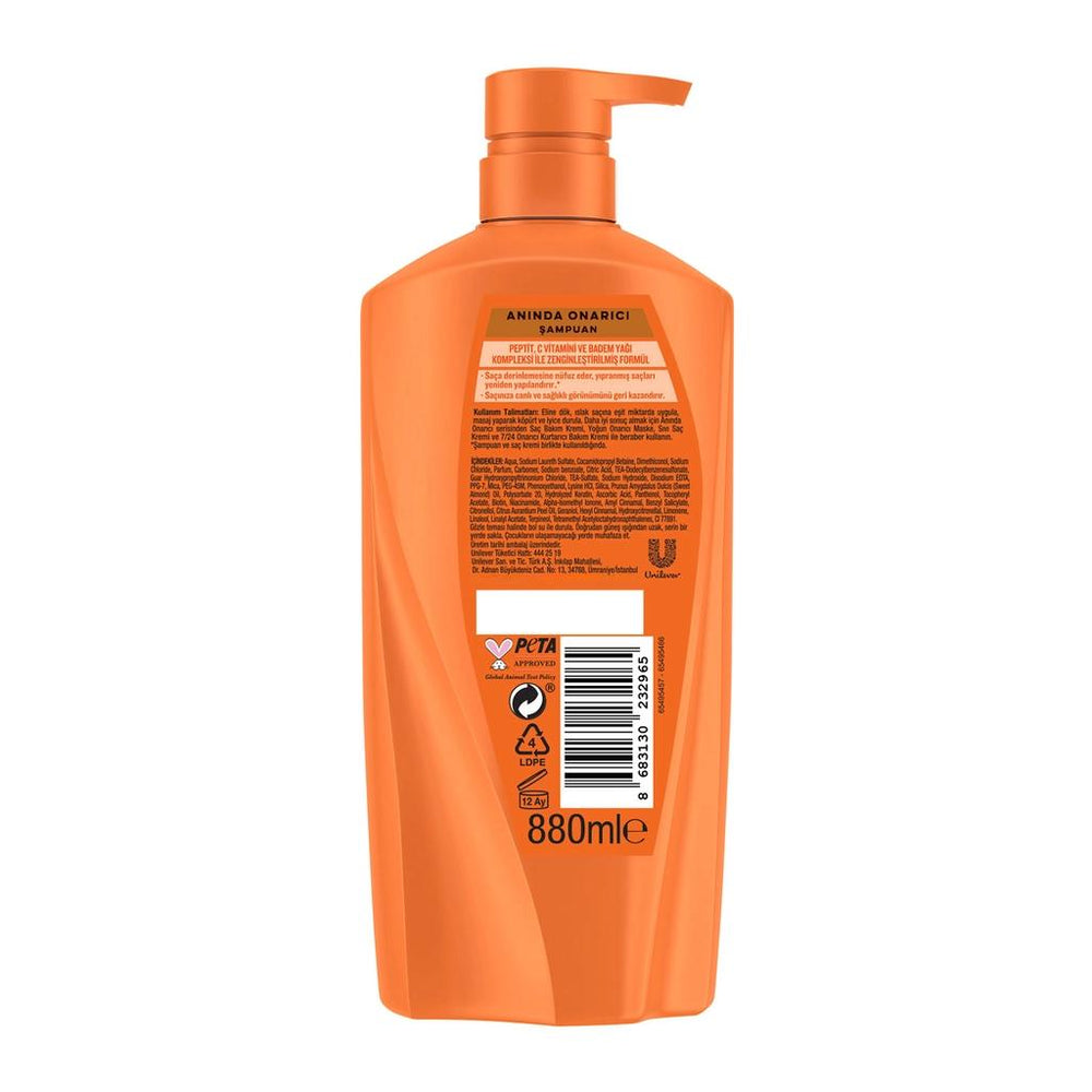 Elidor Instant Repair XXL Shampoo for Damaged Hair 880 ml
