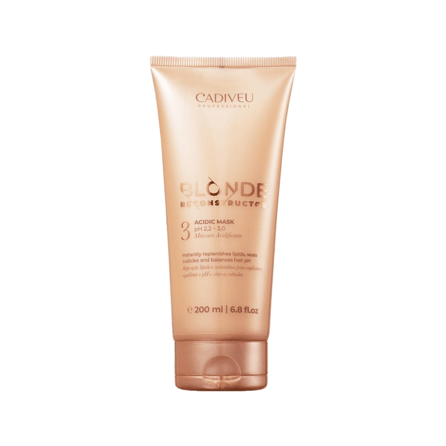 Cadiveu Blonde Reconstructor pH Balancing Hair Mask for Blonde Hair - 200ml, Repairs, Nourishes, pH Balanced Cadiveu Blonde Reconstructor Hair Mask - pH Balanced for Blonde Hair blonde hair mask, pH balancing hair mask, hair reconstructor, Cadiveu Blonde Reconstructor, blonde hair care, hair repair, nourishing hair mask, color vibrancy, hair health, hair treatment, blonde hair maintenance