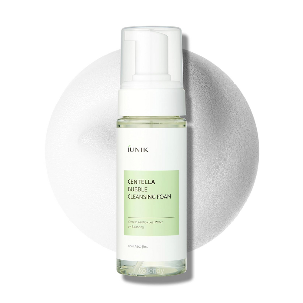 Iunik Centella Bubble Cleansing Foam Soothing pH Balanced 150ml