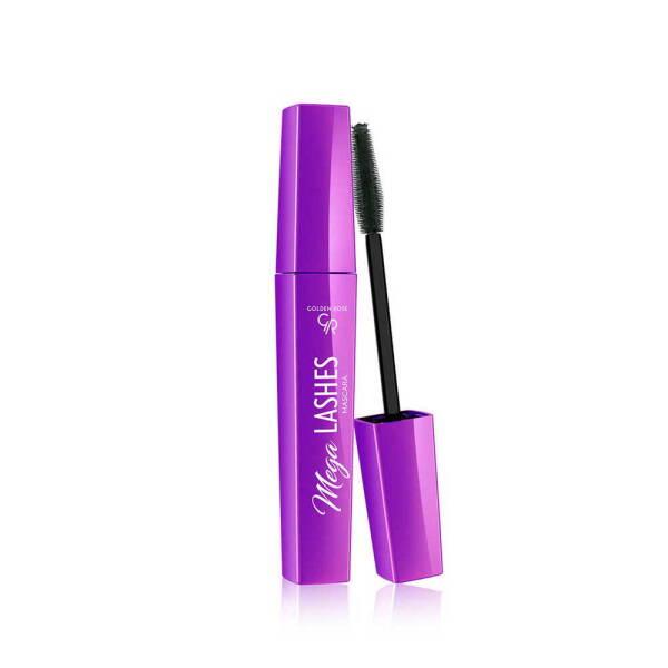 Golden Rose Mega Lashes Mascara - Vegan, Volumizing & Lengthening Formula (12ml) - Mascara