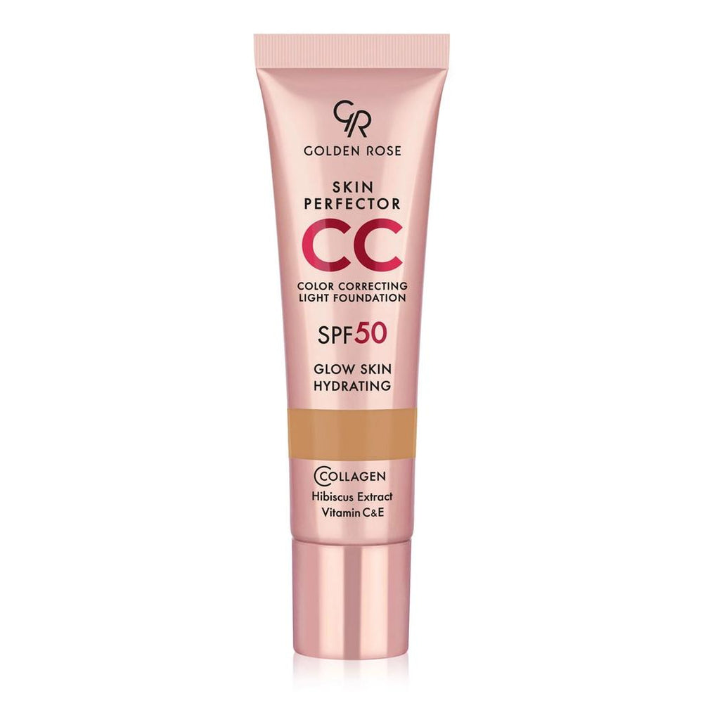 Golden Rose Skin Perfect CC SPF50 Foundation 104 Warm Honey 30ml