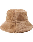 Eklips Brown Plush Bucket Hat for Cozy Style