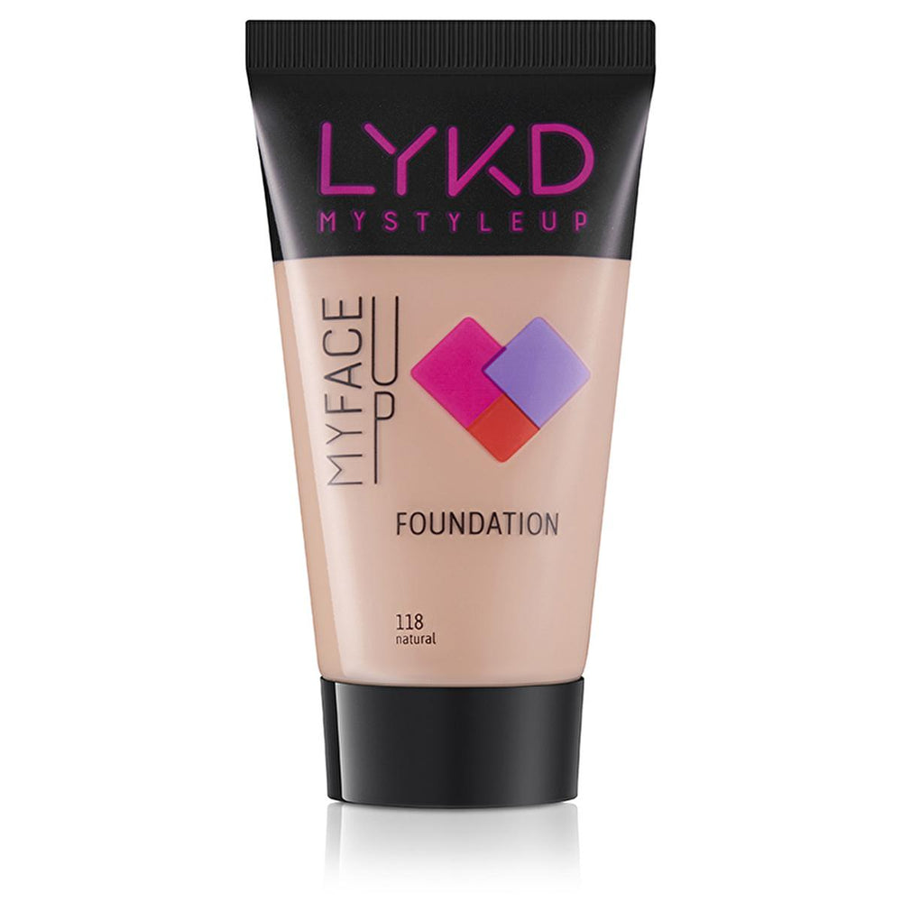 LYKD Fondöten 118 Natural - Lightweight Foundation Makeup for Even Skin Tone - view 3