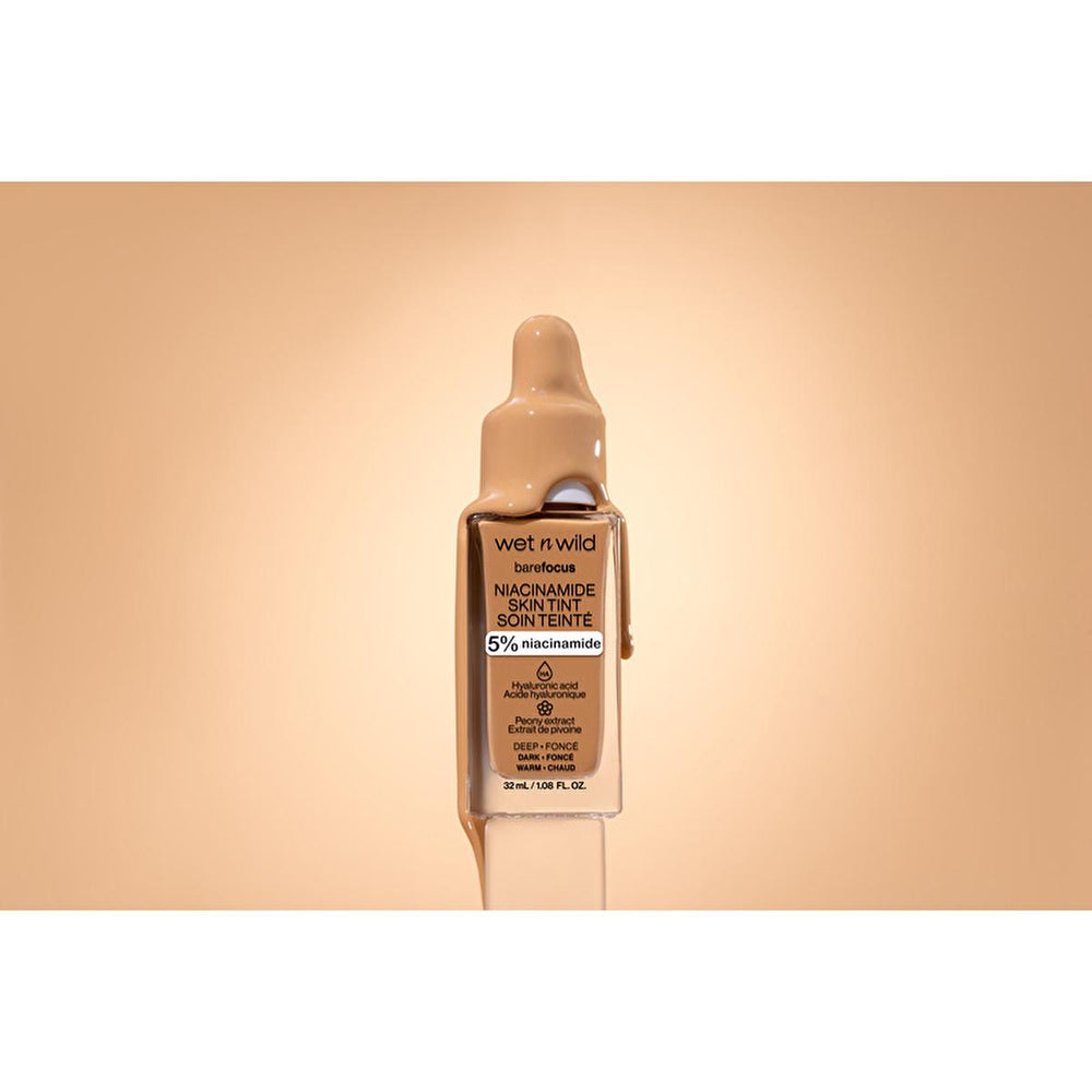 Wet n Wild Niacinamide Skin Tint Foundation: Fair Beige, Lightweight Coverage, Improves Skin Texture, Natural Satin Finish Wet n Wild Niacinamide Skin Tint: Natural Coverage, Healthy Skin Niacinamide skin tint, Hyaluronic acid foundation, Light coverage foundation, Skin tint for redness, Wet n Wild foundation, Satin finish foundation, Makeup with skincare benefits, Affordable skin tint, Best skin tint for natural look, Fair beige skin tint, skin tint, foundation, niacinamide, hyaluronic acid, peony extract,