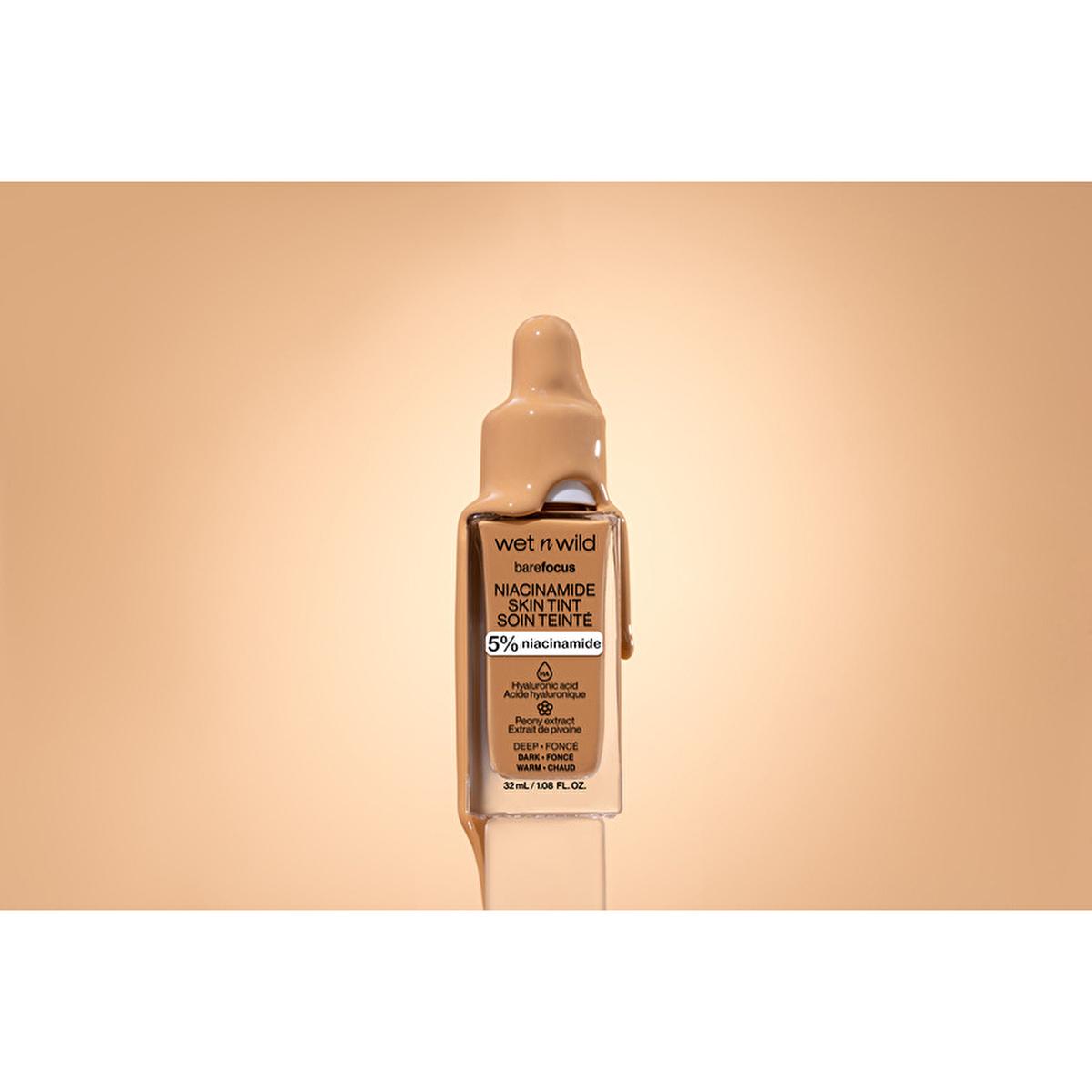 Wet n Wild Niacinamide Skin Tint Foundation: Fair Beige, Lightweight Coverage, Improves Skin Texture, Natural Satin Finish Wet n Wild Niacinamide Skin Tint: Natural Coverage, Healthy Skin Niacinamide skin tint, Hyaluronic acid foundation, Light coverage foundation, Skin tint for redness, Wet n Wild foundation, Satin finish foundation, Makeup with skincare benefits, Affordable skin tint, Best skin tint for natural look, Fair beige skin tint, skin tint, foundation, niacinamide, hyaluronic acid, peony extract,