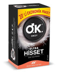 Okey Ultra Hisset Thin Condoms for Extra Sensitivity 20-Pack