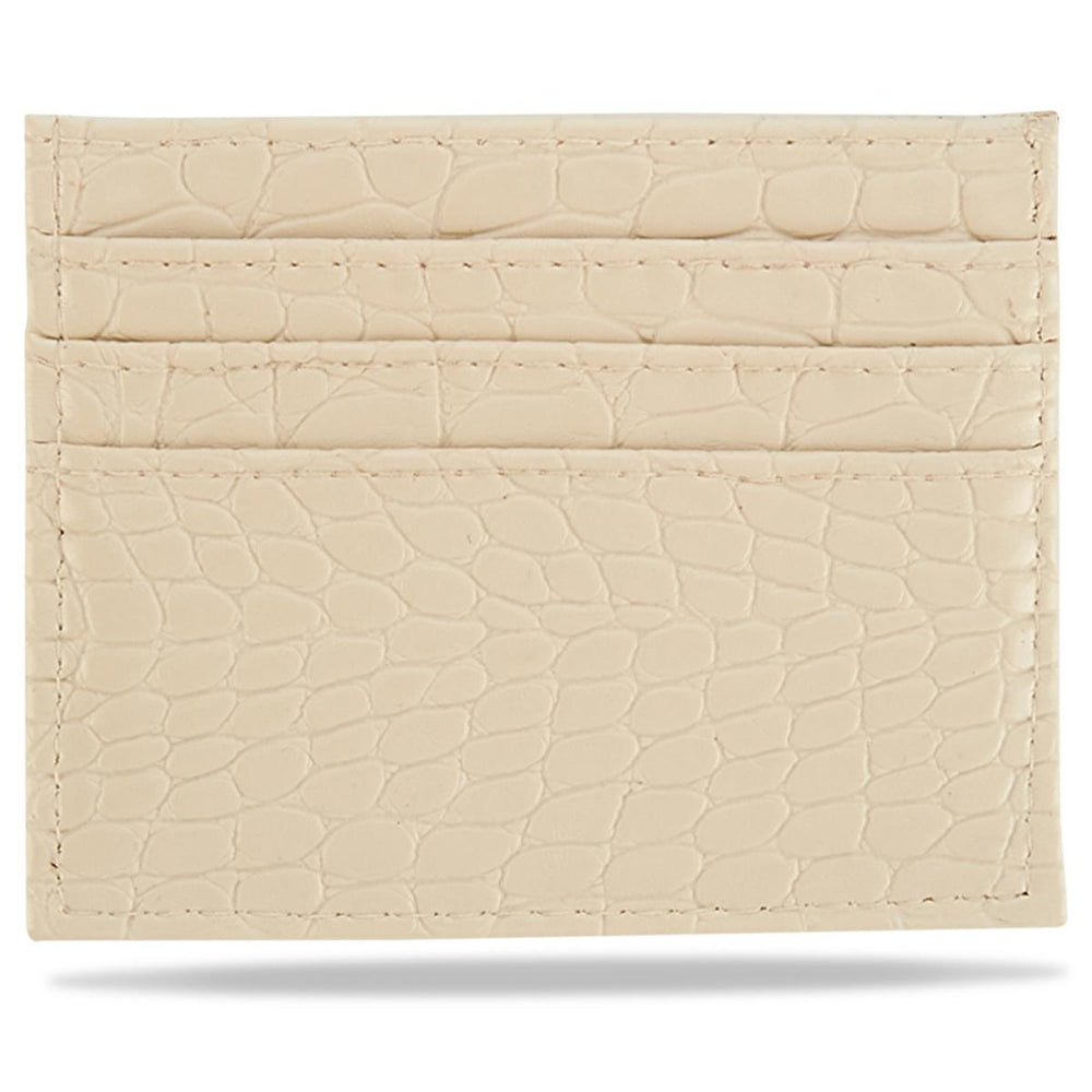 Eklips Stylish Croco Pattern Card Holder - 8 Card Compartments, Artificial Leather, Compact Design - view 2