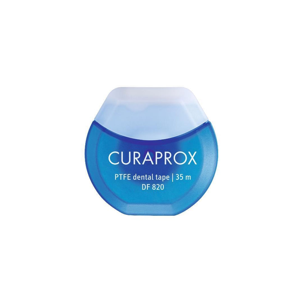Curaprox DF 820 Teflon Dental Floss: Gentle, Shred-Resistant Floss for Sensitive Gums & Effective Plaque Removal Curaprox DF 820: Teflon Floss for Sensitive Gums & Plaque Removal Teflon dental floss, dental floss, interdental cleaning, gum health, plaque removal, shred resistant floss, sensitive gums floss, Curaprox dental floss, oral hygiene, tight interdental spaces, gum care, plaque prevention, durable floss, daily hygiene, dental care, sensitive gums, bleeding gums, Teflon floss, shred-resistant, comfor