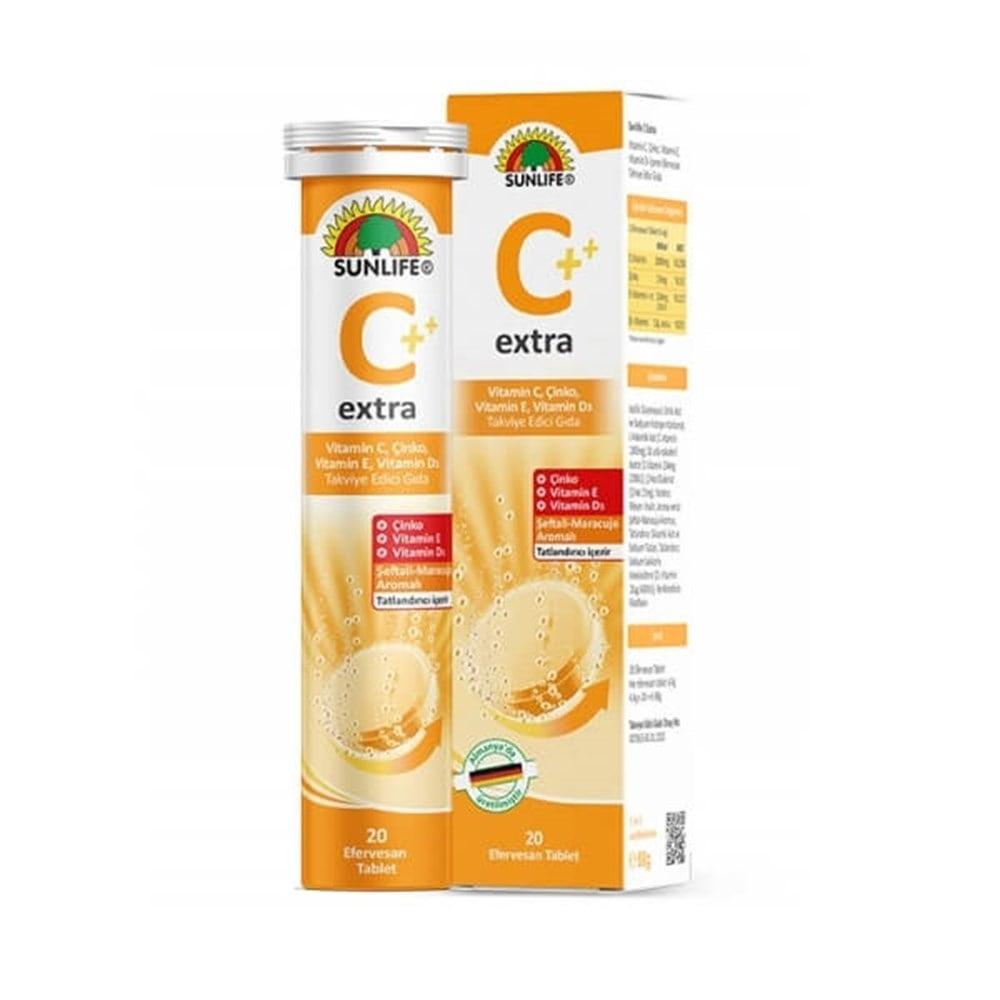 Sunlife Effervescent Vitamin C Extra Supplement Tablets - Boosts Immunity & Antioxidant Support Sunlife Vitamin C Extra Effervescent Tablets - Immunity & Antioxidant Vitamin C supplement, Effervescent tablets, Dietary supplement, Vitamin D3, Zinc supplement, Immune system support, Antioxidant support, Bone health, Health supplements, Wellness products
