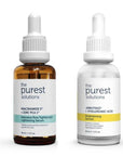 The Purest Solutions Skincare Serum Set - Pore Tightening & Brightening with Niacinamide & Hyaluronic Acid - Face Serum