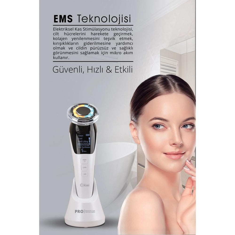 Kiwi Rechargeable Hot & Cold EMS Facial Toning Device