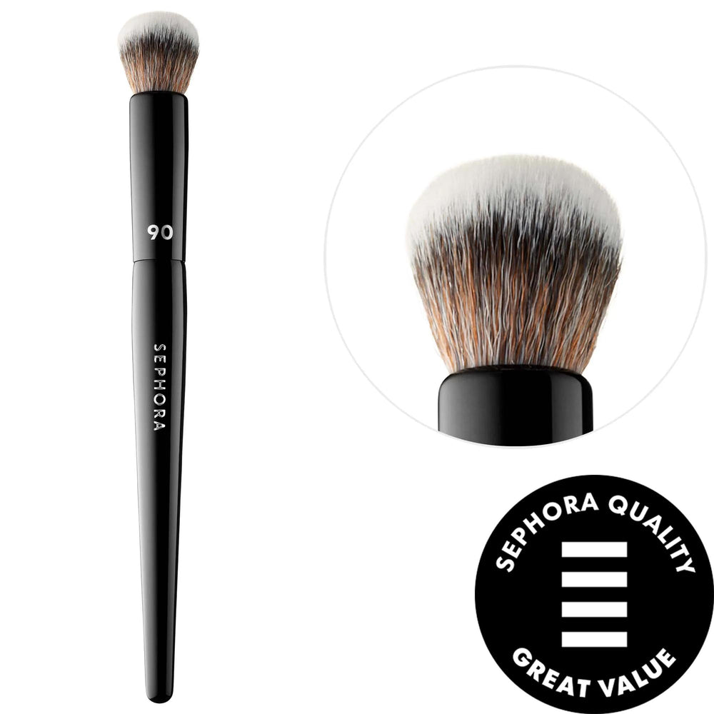 PRO Highlight Brush #90 - Vegan, Cruelty-Free Makeup Brush for Precise Highlighting - Synthetic Bristles, Recyclable Packaging PRO Highlight Brush #90 - Vegan Makeup Brush for Precise Highlighting makeup brush, vegan makeup brush, cruelty-free makeup brush, highlighting brush, synthetic bristle brush, precise makeup application, vegan beauty products, cruelty-free beauty, sustainable packaging, makeup tools, beauty essentials, face brushes, recyclable packaging, ethical beauty products, synthetic bristles, 