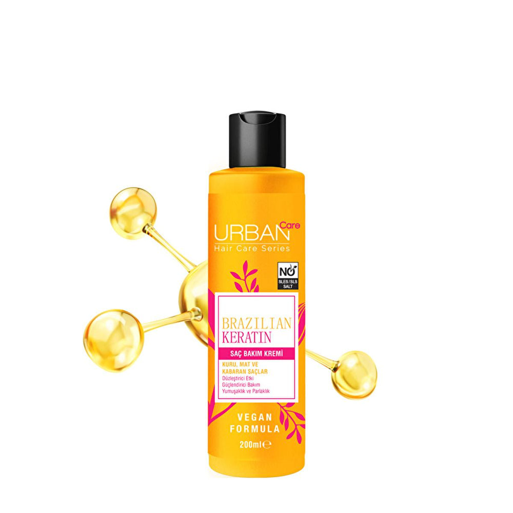 Urban Care Brazilian Keratin Hair Care Cream - Vegan, SLS Free, Dermatologically Tested - 6.76 fl oz - view 6