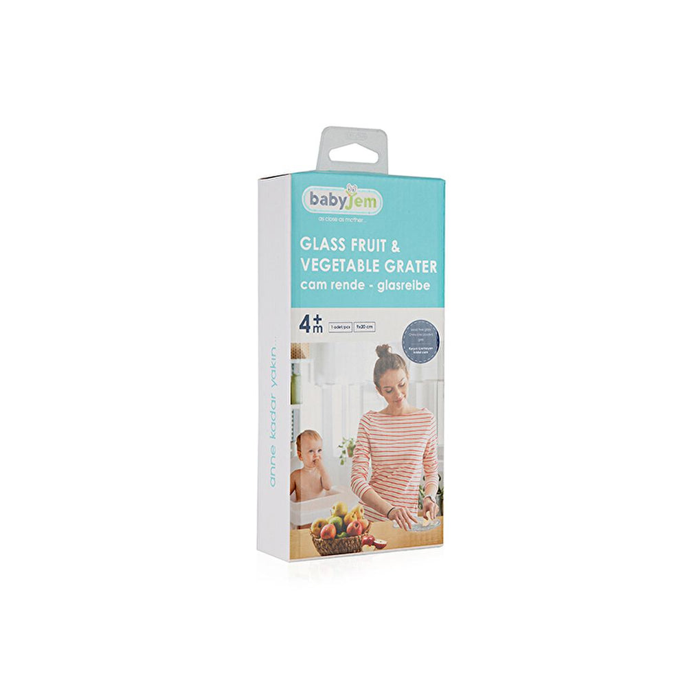 Babyjem Baby Food Grater - Glass Grater for Healthy Baby Food Preparation, Pediatrician Recommended, Dishwasher Safe - view 2
