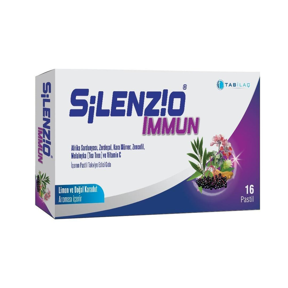 Silenzio Immun Lozenges for Throat Comfort 16 Count