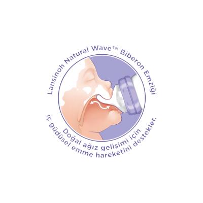 Lansinoh Natural Wave Baby Bottle - BPA-Free, Anti-Colic, 5.41 fl oz - view 5