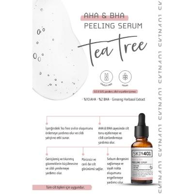 Skin401 AHA BHA Peeling Serum: Exfoliate, Revitalize & Even Skin Tone | Vegan Facial Peel, Tea Tree Acne Treatment, Pore Minimizer Skin401 AHA BHA Peeling Serum | Exfoliate & Revitalize AHA BHA peeling serum, skin exfoliating serum, vegan facial peel, tea tree acne treatment, skin tone evening serum, pore minimizing serum, chemical peel at home, anti-acne skincare, glycolic acid serum, salicylic acid treatment, exfoliating serum, facial peel, acne treatment, skin tone, pore minimizing, at-home peel, acne sk