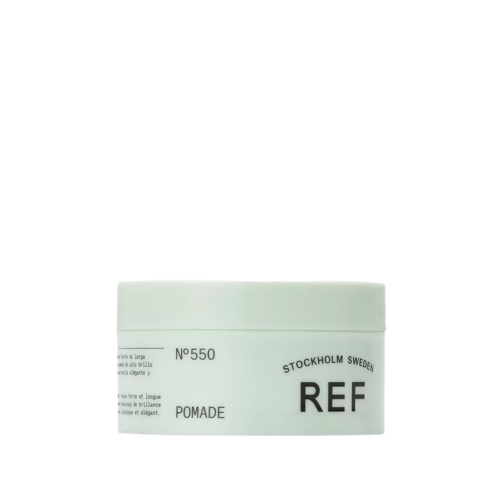 REF Pomade N°550 - Strong Hold, High Shine Hair Pomade for Styling - 85ml REF Pomade N°550 - Strong Hold Hair Styling hair pomade, strong hold styling product, high shine hair care, REF Pomade N°550, hair styling products, men's grooming, hair care products, styling products, strong hold, high shine, 85ml, cosmetic, personal care