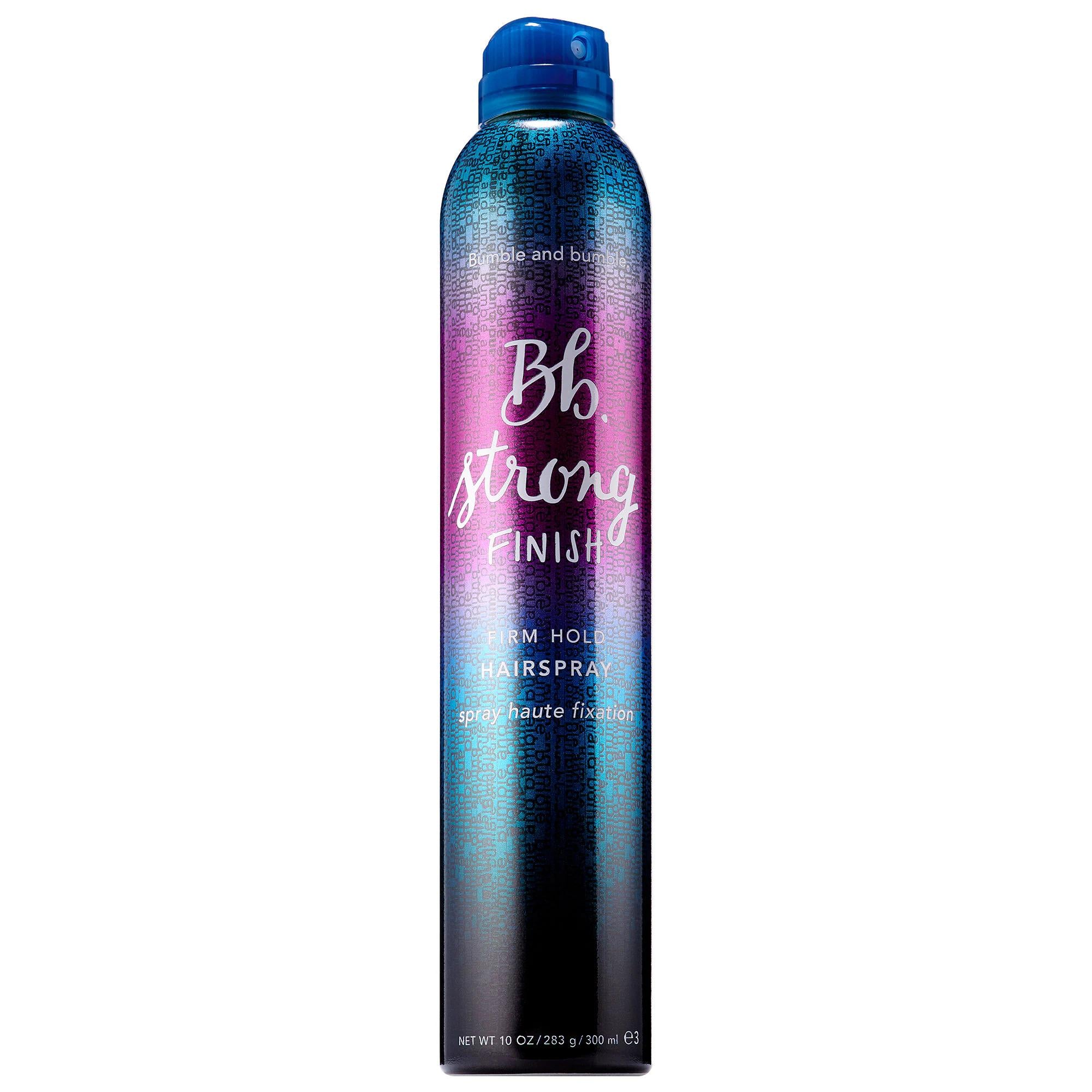 Bumble and bumble Strong Finish Firm Hold Hairspray - Strong Hold, Brushable Finish, Cruelty-Free Strong Hold Hairspray by Bumble and bumble - All-Day Style hairspray, strong hold hairspray, firm hold hairspray, brushable finish hairspray, cruelty-free hairspray, Bumble and bumble, hair styling products, long-lasting hold, styling flexibility, cleaner beauty, cruelty-free beauty, hair care, styling products, hair products