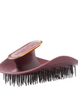 Manta Original Burgundy Rose Gold Hairbrush for Fragile Hair