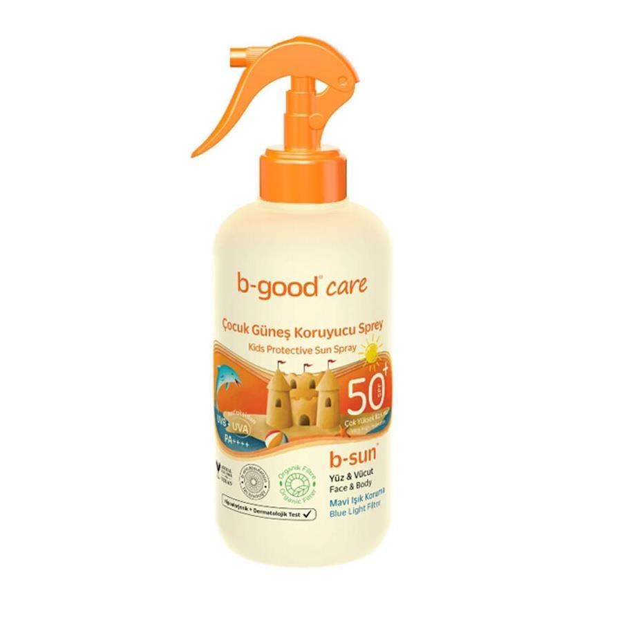 b-good-care-kids-sunscreen-spray-150-ml, b-good-care-sunscreen-spray-application B-Good Care Kids Sunscreen Spray - SPF 50+ | 150 ml B-Good Care Kids Sunscreen Spray - SPF 50+ | 150 ml b-good-care, kids-sunscreen, spf-50-plus, sunscreen-spray, vegan-sunscreen, non-greasy, all-skin-types, child-safety, sun-protection, ai-generated