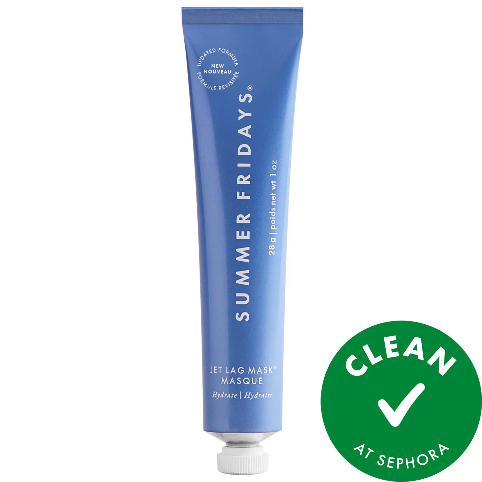 Summer Fridays Mini Jet Lag Mask + Moisturizer: Hydrating Niacinamide Face Mask for Dry Skin, Vegan &amp; Cruelty-Free, Fragrance-Free Skin Care Summer Fridays Jet Lag Mask: Hydrate &amp; Revive Dry Skin jet lag mask, hydrating face mask, niacinamide moisturizer, fragrance-free skincare, vegan face mask, cruelty-free skincare, hyaluronic acid mask, skin calming mask, dry skin moisturizer, uneven skin texture treatment, face mask, moisturizer, skincare, dry skin, dull skin, uneven skin texture, hydration, vegan, cru