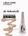 Flormar Jelly Look High-Shine Gel Effect Nail Polish JL58 Milky 11ml