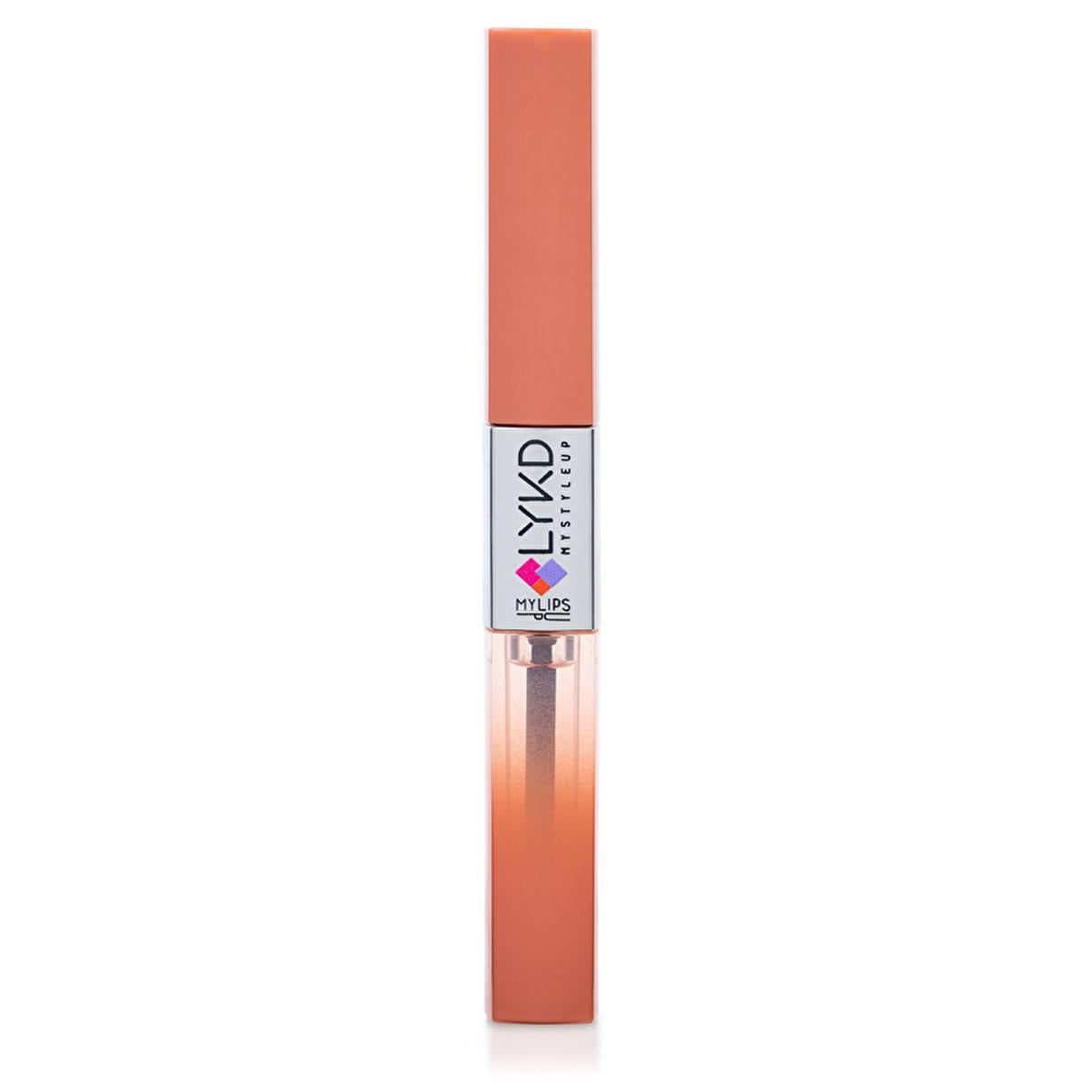 LYKD Double Sided Lipstick & Gloss 213 Peach Nude - Long Lasting, Non-Smudging, High Pigmentation Lip Color LYKD Double Sided Lipstick & Gloss - Long Lasting & Non-Smudging double sided lipstick and gloss, long lasting lip color, non smudging lipstick, high pigmentation lip gloss, peach nude lipstick, beauty products, makeup essentials, lip care, cosmetics, durable lip color, convenient lip products, vibrant lip shades