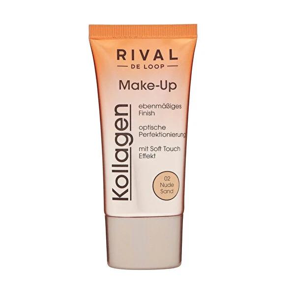 Rival de Loop Fondöten Kolajen No.02 30 ml - Natural Finish Collagen Enriched Foundation Makeup Rival de Loop Collagen Enriched Foundation Makeup - Natural Finish Foundation Makeup, Natural Finish Foundation, Collagen Enriched Foundation, Light to Medium Coverage Foundation, Makeup for Smooth Skin Finish, skincare-infused makeup, collagen-enriched, natural-looking coverage, daily makeup, travel makeup, cosmetics, beauty products, skincare, makeup essentials