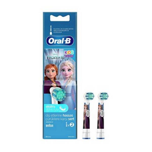 Oral-B Oral-B Kids Frozen Toothbrush Replacement Heads - Extra Soft Bristle, Compatible with Oral-B Electric Toothbrushes, Pack of 2 Oral-B Kids Frozen Toothbrush Replacement Heads - Extra Soft & Fun Oral-B Kids Toothbrush Replacement Heads, Extra Soft Bristle Toothbrush Heads, Frozen Theme Toothbrush, Toothbrush Heads for Children, Oral-B Electric Toothbrush Replacement Heads, Kids Oral Care, Children's Toothbrushes, Oral-B Compatible, Replacement Toothbrush Heads, Kids Dental Care