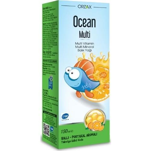 Orzax Ocean Multi: Kids Fish Oil Syrup with Honey Orange Flavor - Omega-3, EPA, DHA, Vitamins & Minerals - IFOS Certified, Delicious & Nutritious. - image 2