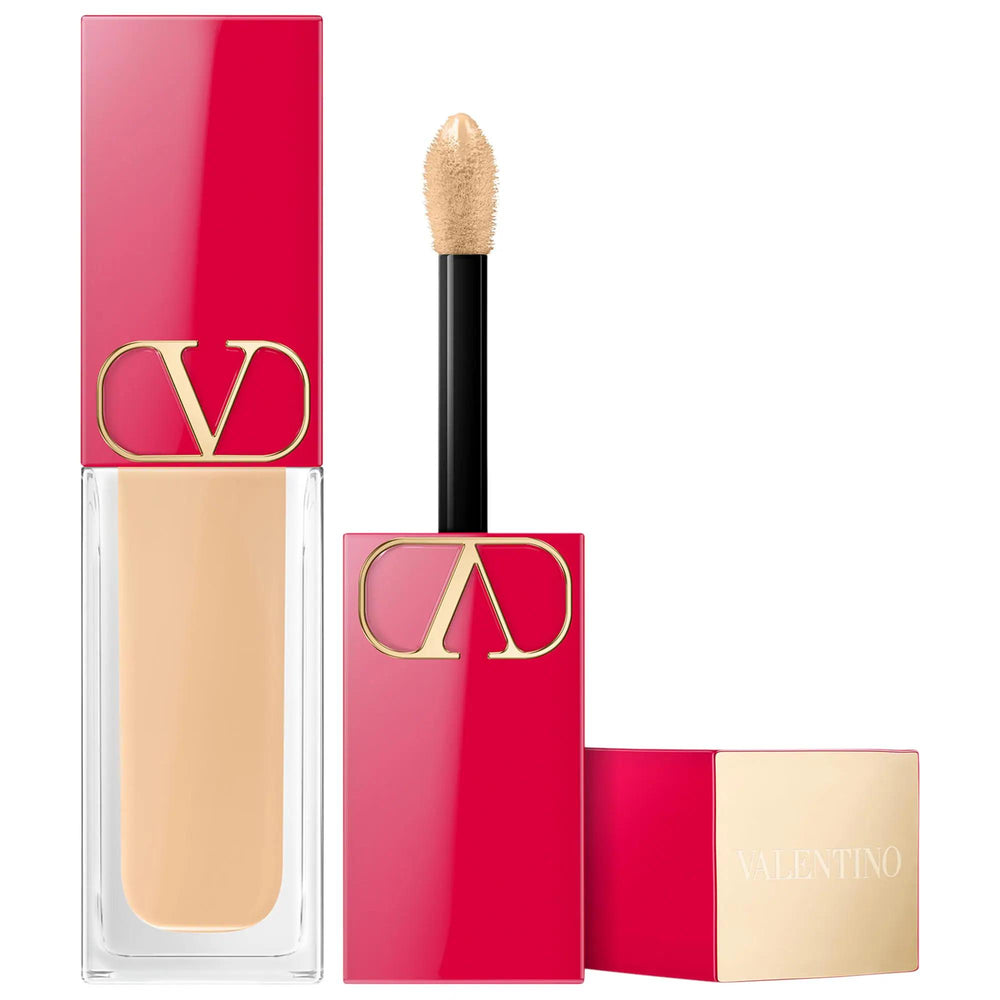 Very Valentino 24 Hour Wear Hydrating Concealer - Long-Lasting, Multi-Use, Creamy Formula for Radiant Skin Very Valentino Hydrating Concealer - Long-Lasting Radiant Finish hydrating concealer, long-lasting concealer, multi-use concealer, lightweight concealer, creamy concealer, Very Valentino, makeup, face makeup, concealer, radiant finish, medium coverage, Roma-Light Complex™, Caffeine, Vitamin E, normal skin, dry skin, combination skin, beauty products, cosmetics, skincare, brightening concealer, under-ey