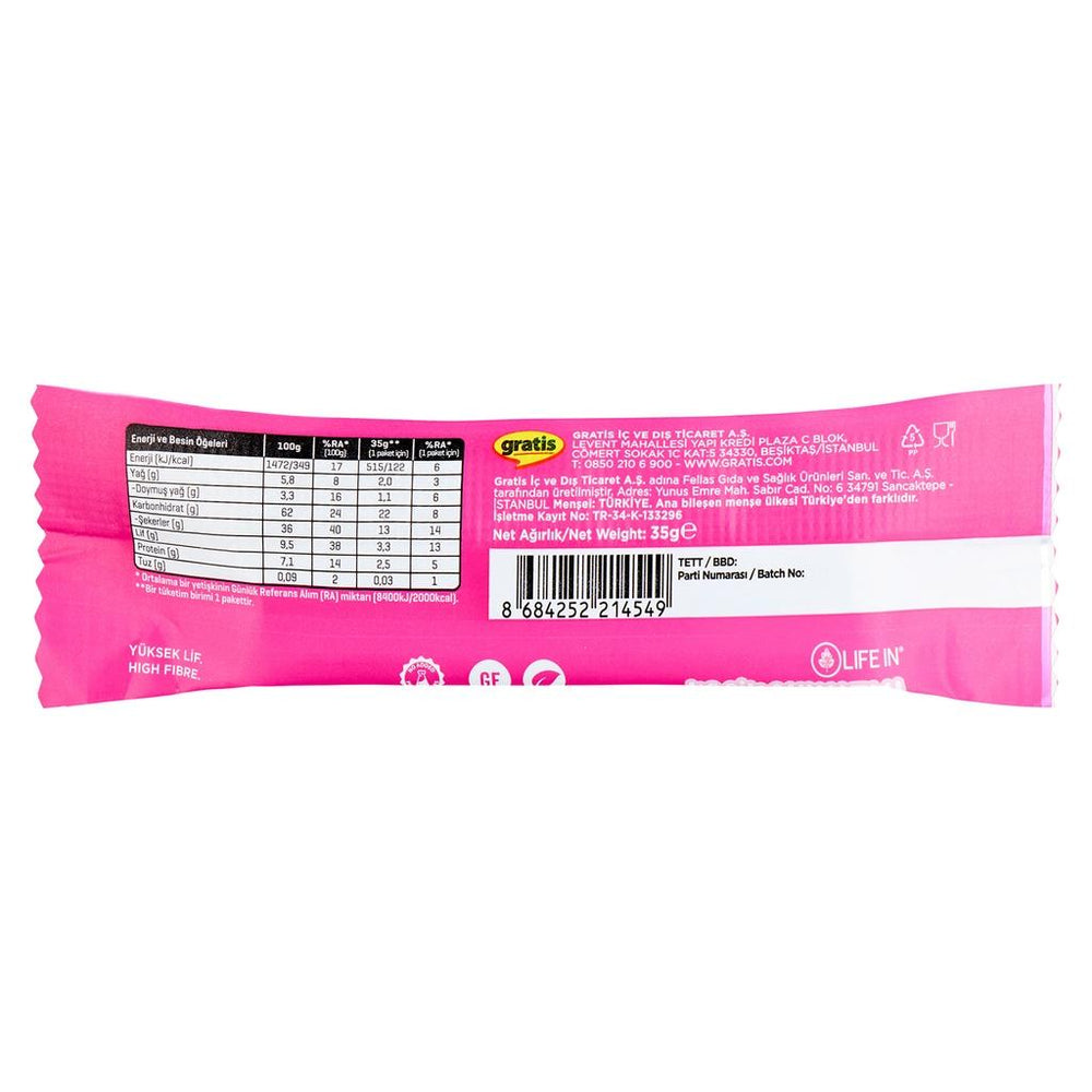 Life In Carob & Strawberry Fruit Bar 35g