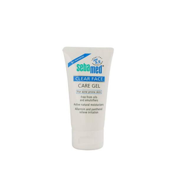 sebamed clear face care gel 50ml bottle, packaging of sebamed clear face care gel Sebamed Clear Face Care Gel - Hydrating Formula | 50ml Sebamed Clear Face Care Gel - Hydrating Formula | 50ml sebamed, face-care-gel, hyaluronic-acid, oily-skin, sensitive-skin, acne-treatment, hydrating-gel, skin-care, face-gel, ai-generated