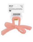 Eklips Ribbon Bow Claw Clip for Secure Hold in Peach
