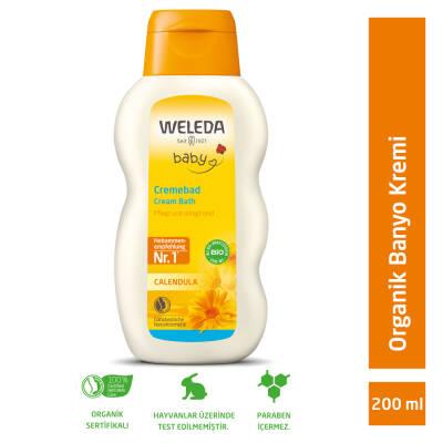 Weleda Organic Baby Bath Cream with Calendula - Gentle, Moisturizing, and Natural Skincare for Infants - 6.76 fl - Baby Care