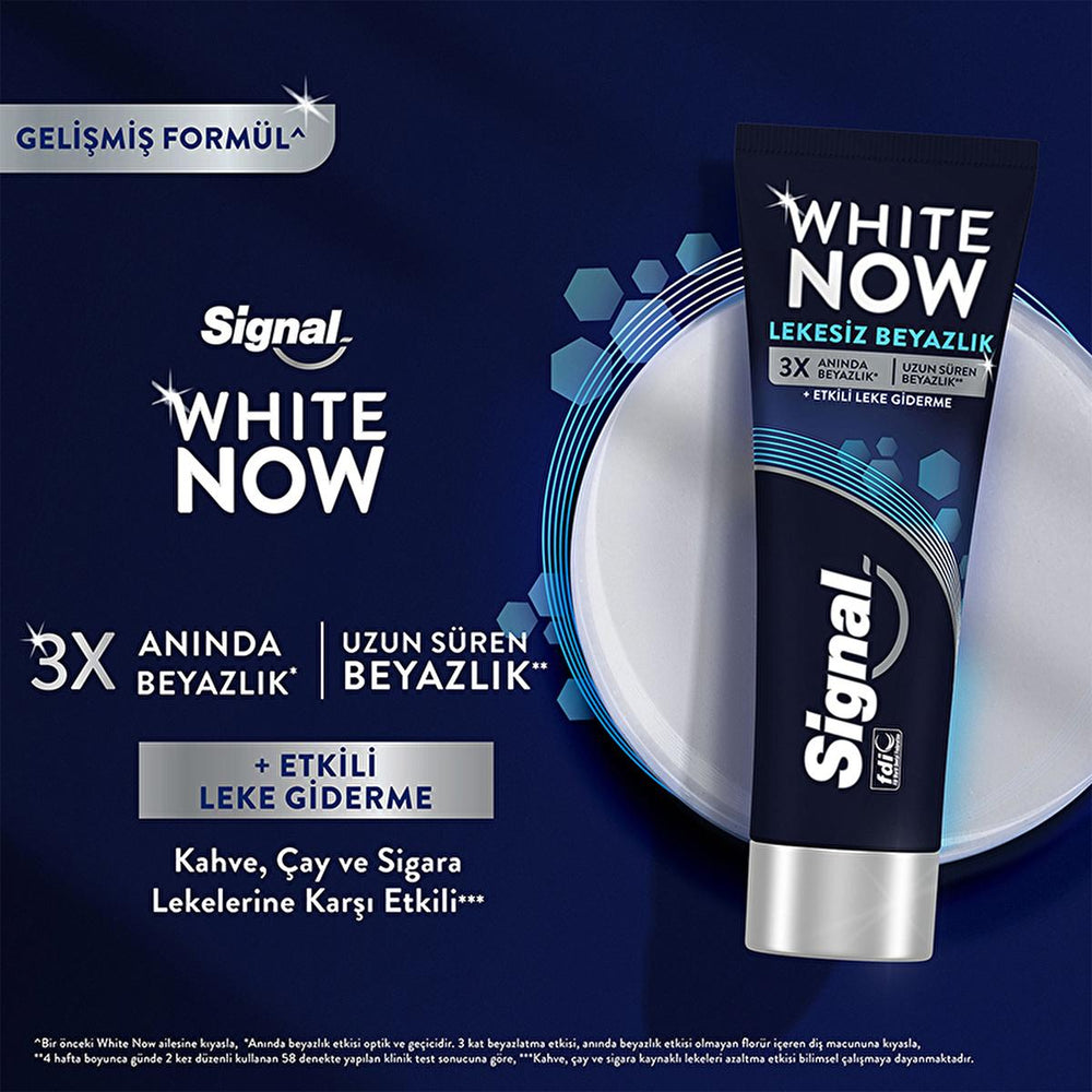 Signal White Now Whitening Toothpaste - Instant 3x Whitening, Stain Removal - 2.54 fl oz - view 4