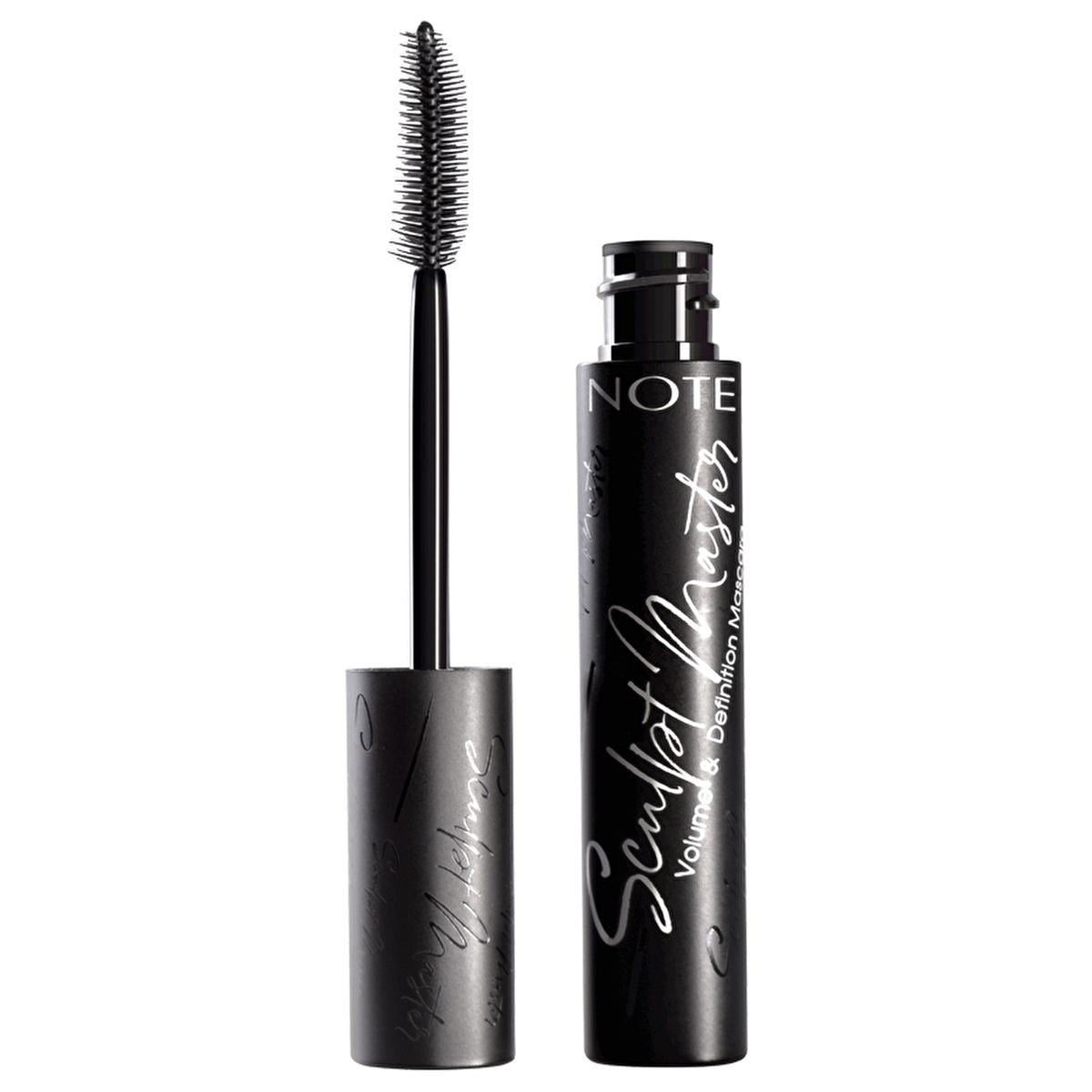 note master volume definition mascara extra black, innovative brush design for voluminous lashes, enriched with vitamins for lash nourishment Note Master Volume & Definition Extra Black Mascara - Ideal for Women | 0.33 fl. oz. Note Master Volume & Definition Mascara - Extra Black Mascara mascara, note, volume-definition, extra-black, women-beauty, eye-makeup, nourishing-formula, vitamin-e-c, long-lasting, ai-generated