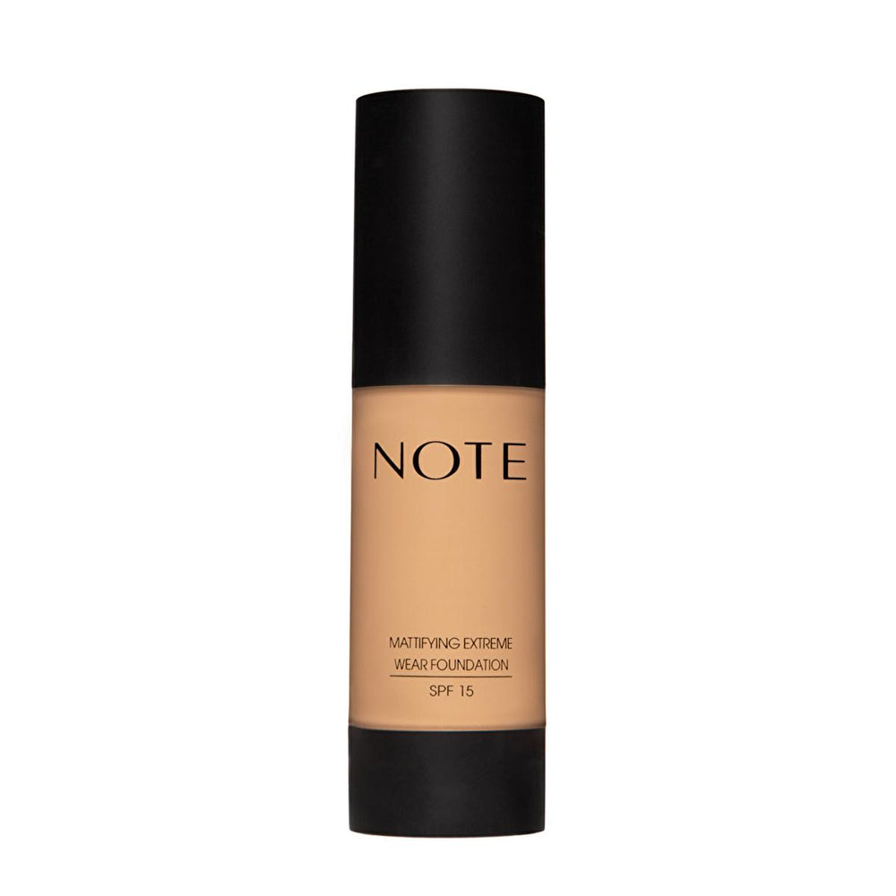 Note Mattifying Extreme Wear Foundation - Oil Control, SPF15, Cruelty-Free, 03 Medium Beige - Foundation