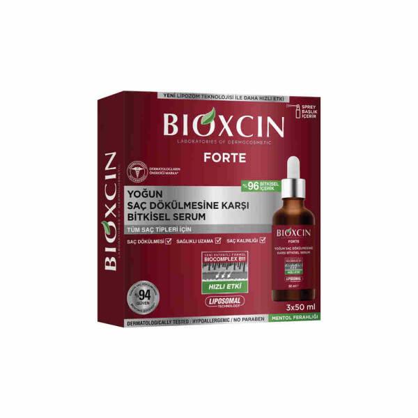 Bioxcin Forte Hair Serum - Anti Hair Loss Treatment for Intense Hair Loss, 3x50ml - Hair Oil