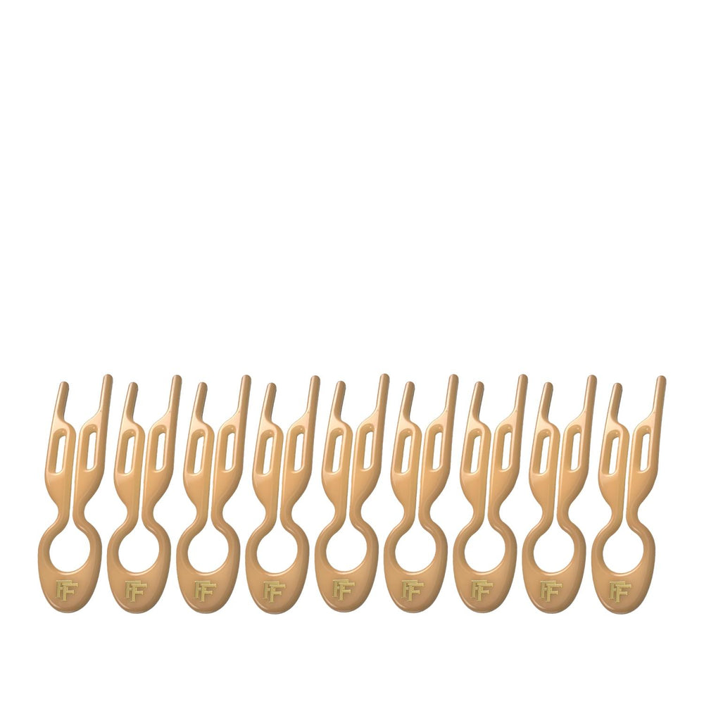 Fiona Franchimon No. 1 Hairpin Caramel Damage-Free Hold 9 Pcs