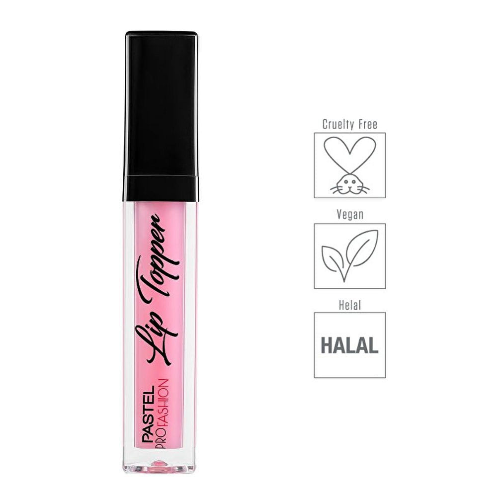 Pastel Profashion Lip Topper 305 Sugar - Cruelty-Free, Vegan Lip Gloss with Shimmering Effect - Lip Gloss